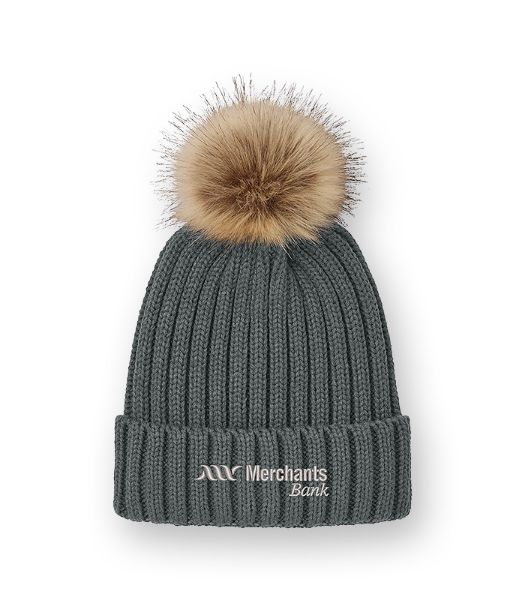 Picture of C990 - Faux Fur Pom Beanie